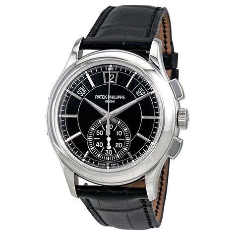 patek philippe black dial watch|Patek Philippe watch for sale.